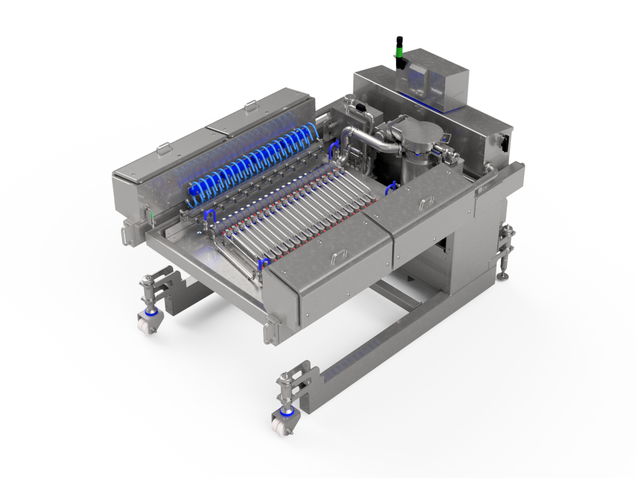 MDLVW1200 mobile depositor large with vision and heated supply unit, 1200 mm working width, 3D render